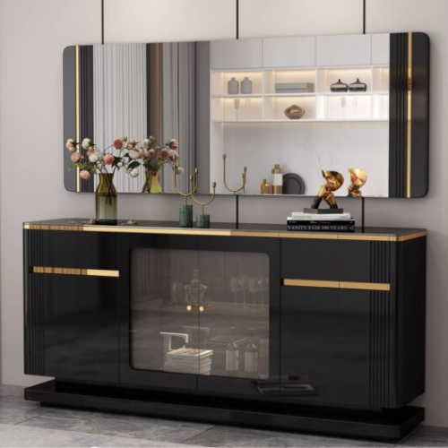 Kenya Black Glossy Server/Sideboard (180 cm)