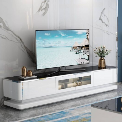 Kenya Glossy White TV Stand/Plasma Unit (200 cm)