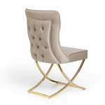 Clifton Velvet Dining Chair (Available in Beige or Grey)