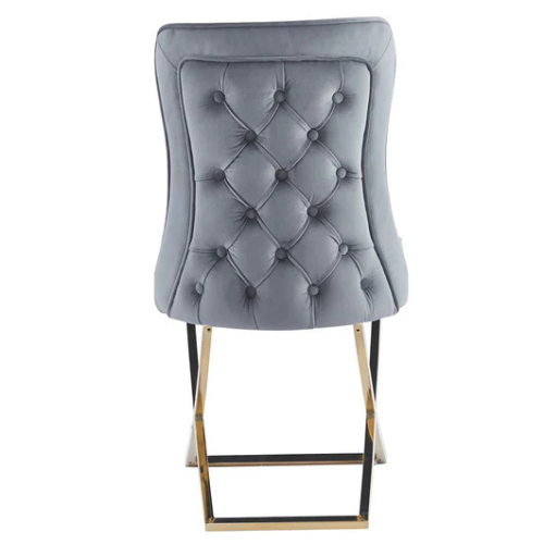Clifton Velvet Dining Chair (Available in Beige or Grey)