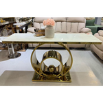 Solar Marble Console Table (140 cm) Gold or Silver