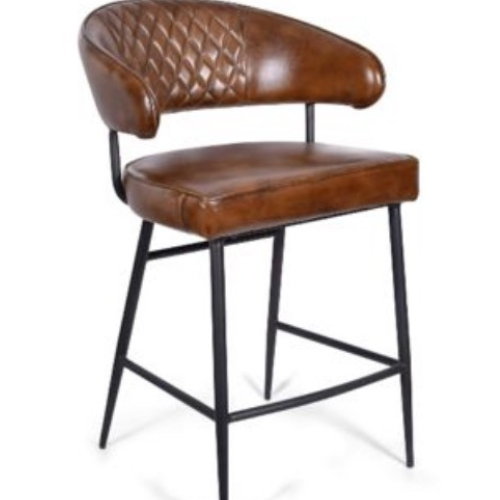 Churchill Full Leather Bar Stool (94 H cm)