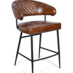 Churchill Full Leather Bar Stool (94 H cm)