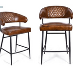 Churchill Full Leather Bar Stool (94 H cm)
