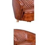 Halvard Full Leather Occasional Chair (84 H cm)