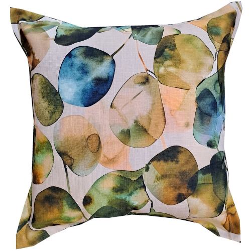 Ochre Leaves Cushion