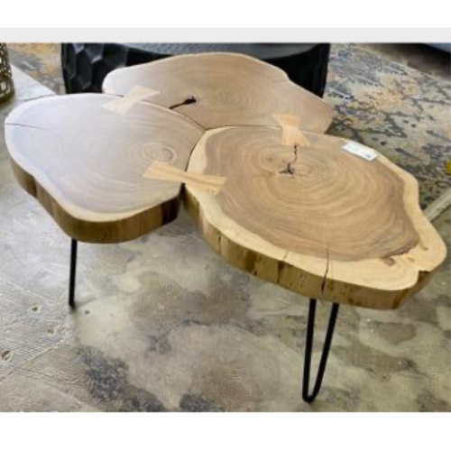 Tara Solid Acacia Medium Side Table (60 cm)