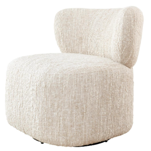 Thalia Swivel Chair (Clarisse Almond)