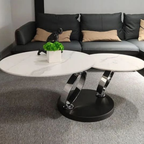 Cosima Rotating Coffee Table (Silver)