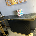 Platinum Fluted Console/Entryway table (140 cm) Available in Black or White