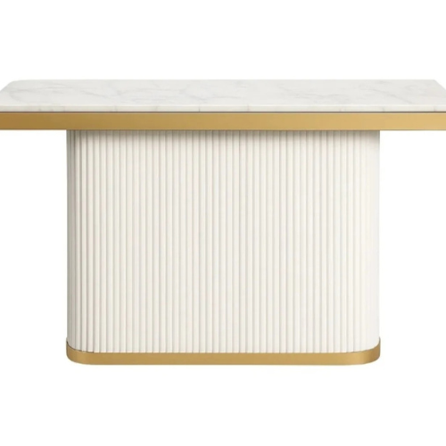 Platinum Fluted Console/Entryway table (140 cm) Available in Black or White