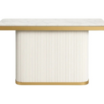 Platinum Fluted Console/Entryway table (140 cm) Available in Black or White