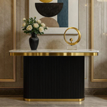 Platinum Fluted Console/Entryway table (140 cm) Available in Black or White