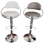 Arcadia Silver Bar Stool (Available in Brown or Light Grey)
