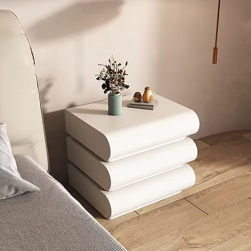 Amara 3 Drawer Pedestal (Available in White or Black)