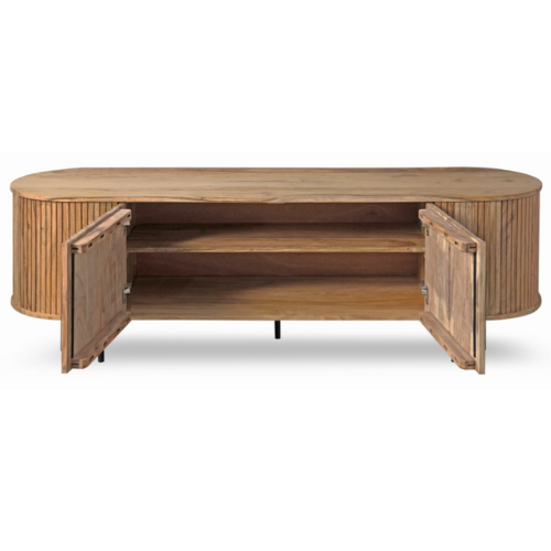 Tavlo Acacia Wood TV Unit/Plasma Stand (175 cm)