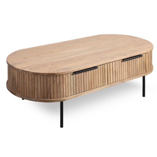 Tavlo Acacia Wood Coffee Table (118 cm)