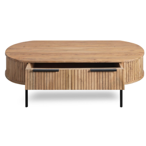 Tavlo Acacia Wood Coffee Table (118 cm)