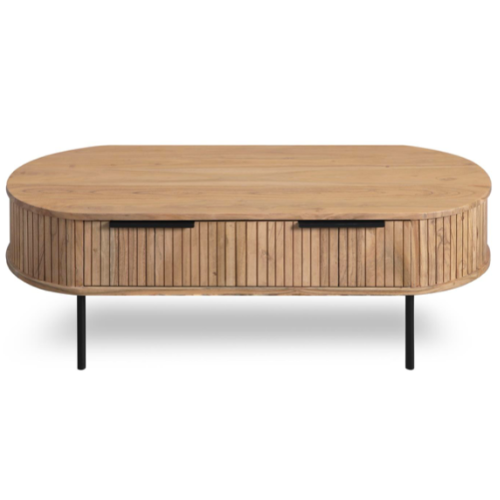 Tavlo Acacia Wood Coffee Table (118 cm)