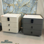 Monaco 3 x Drawer Pedestal (Available in Grey or Beige)