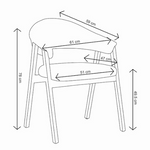 Inkeri Wooden Dining Chair (Natural)