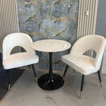 Akira Teddy Fleece Dining Chair (White)