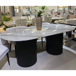 Romano Oval Marble Dining Table (200 cm)