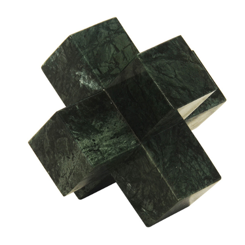 Marble Decor Object (Green) 18 cm
