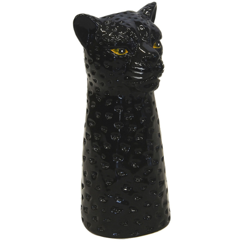 Medium Black Panther Vase (Black) 31.5 cm