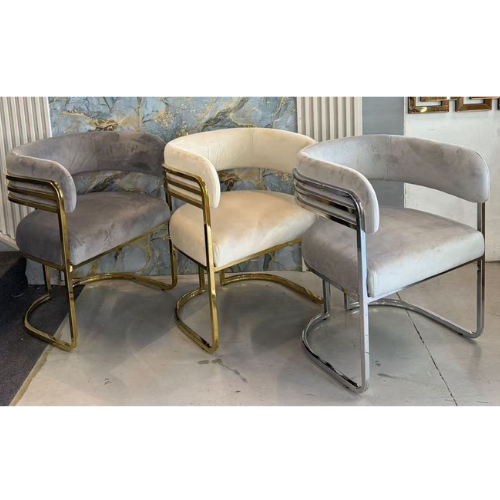 Tiffany Dining Chair (Available in Gold or Silver frames)