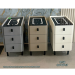 Nina Smart 3 Drawer Smart Pedestal (Available in Grey, Brown or Off White)