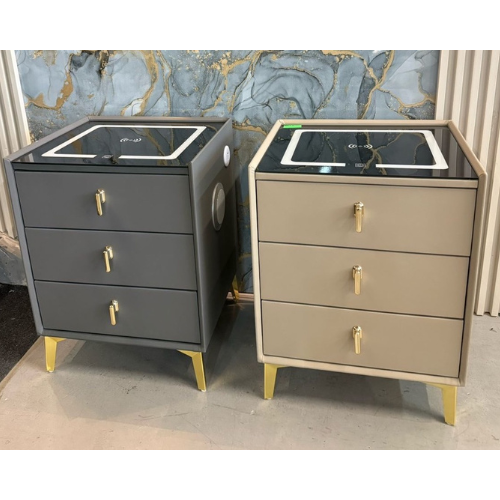 Harvey 3 Drawer Smart Pedestal (Available in Grey or Beige)