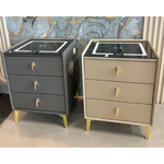 Harvey 3 Drawer Smart Pedestal (Available in Grey or Beige)