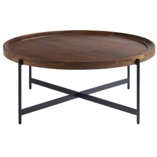 Bistro Coffee Table with matching 2 x Side Tables (Set of 3) Solid Mango Wood