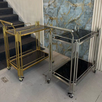 Singh 2 Shelf Drinks Trolley (Available in Gold or Silver)