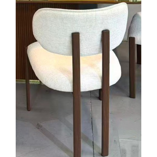 Dineo wooden Dining Chairs (White/Brown) Sold as a set of 2
