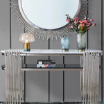 Anniston Marble Console Table Only (Available in Silver or Gold) 140 cm