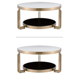 Doubell Coffee Table with matching Side Table (90/55 cm)