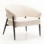 Luyan Textured Fabric Chair (Available in Grey, Cream or Rust)