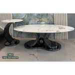 PROMO DEAL - DIOR Coffee Table (Available in Gold or Chrome Black) RECEIVE YOUR FREE MATCHING CURVED SIDE TABLE!