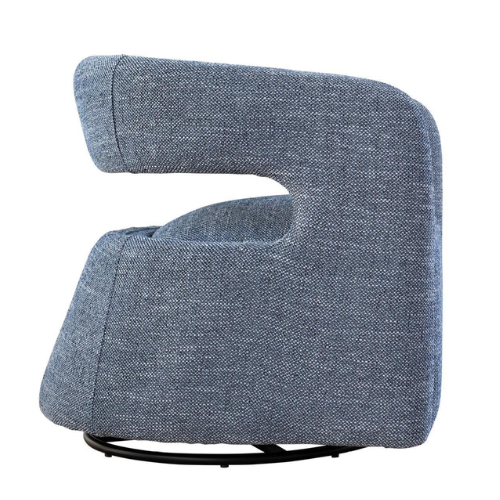 Dolce Vita Swivel Chair (Reflecting Blue Steel)