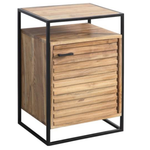 Aero Acacia Wood Nightstand/Pedestal (65 H cm)