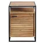 Aero Acacia Wood Nightstand/Pedestal (65 H cm)