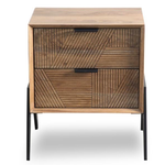 Vantage Acacia Wood Pedestal/Nightstand (58 H cm)