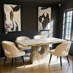 StoneLuxe Solid Marble Dining Table (200 cm)