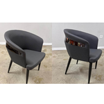 Bellagio PU Leather Dining Chair (Grey)