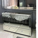 Lyric 3 Drawer Mirror Chest of Drawers (130 cm)