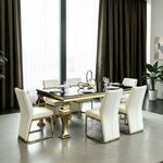 Noir Royale Dining Table (200 cm) Black/Gold