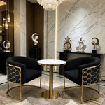 The Savoy Sip Table (60 D cm) Gold