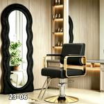 Premium Adjustable High End Salon Chair (Black/Gold)